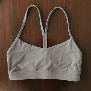 lululemon Flow Y Bra Size 4 Dusty Dawn Purple/Gray